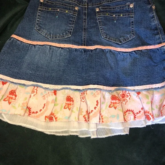 Jean Skirt Ruffles Crystal - Picture 3 of 6
